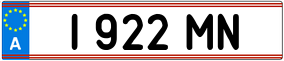 Trailer License Plate